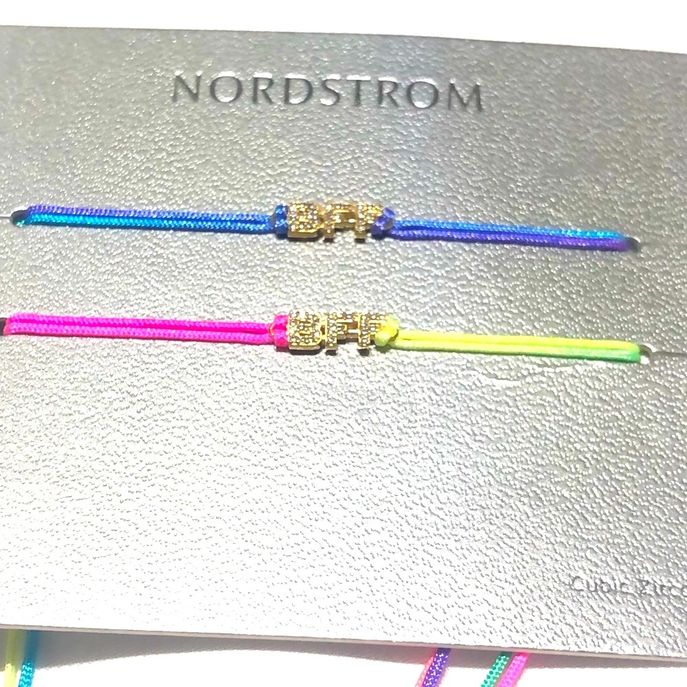 🆕 Set of BFF bracelets w/ cz stones to sparkle 💖 (89)